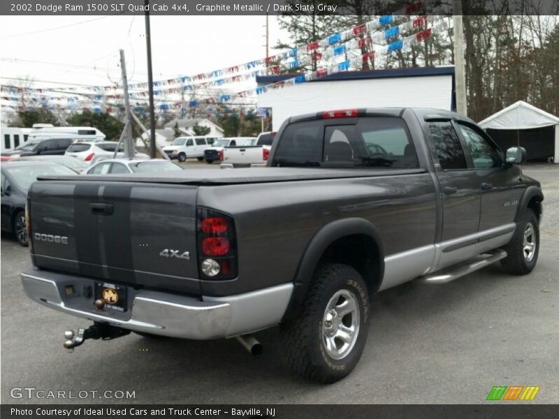 Graphite Metallic / Dark Slate Gray 2002 Dodge Ram 1500 SLT Quad Cab 4x4