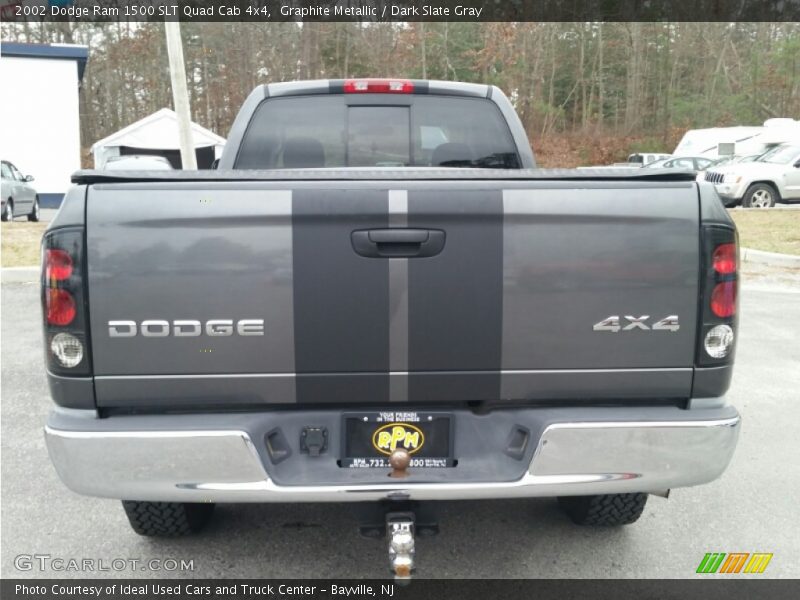 Graphite Metallic / Dark Slate Gray 2002 Dodge Ram 1500 SLT Quad Cab 4x4
