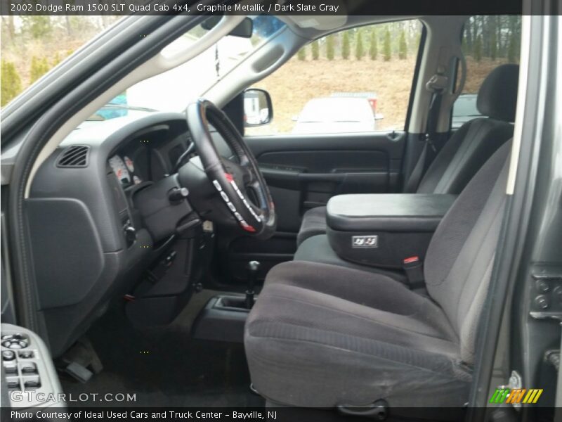 Graphite Metallic / Dark Slate Gray 2002 Dodge Ram 1500 SLT Quad Cab 4x4