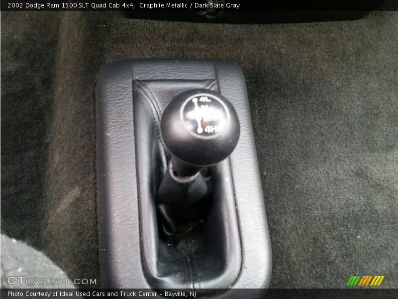 Graphite Metallic / Dark Slate Gray 2002 Dodge Ram 1500 SLT Quad Cab 4x4