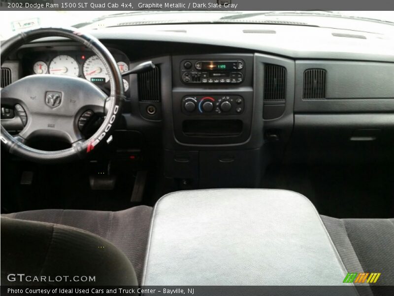 Graphite Metallic / Dark Slate Gray 2002 Dodge Ram 1500 SLT Quad Cab 4x4