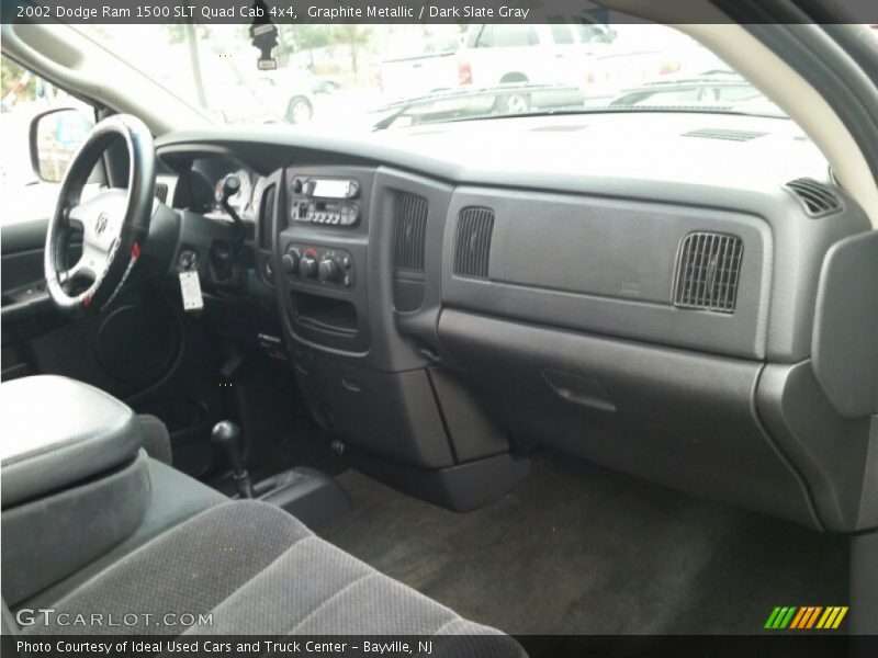 Graphite Metallic / Dark Slate Gray 2002 Dodge Ram 1500 SLT Quad Cab 4x4