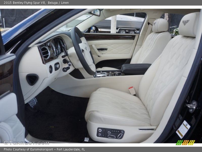 Front Seat of 2015 Flying Spur V8