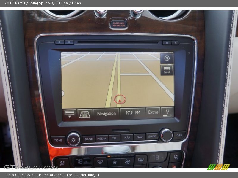 Navigation of 2015 Flying Spur V8