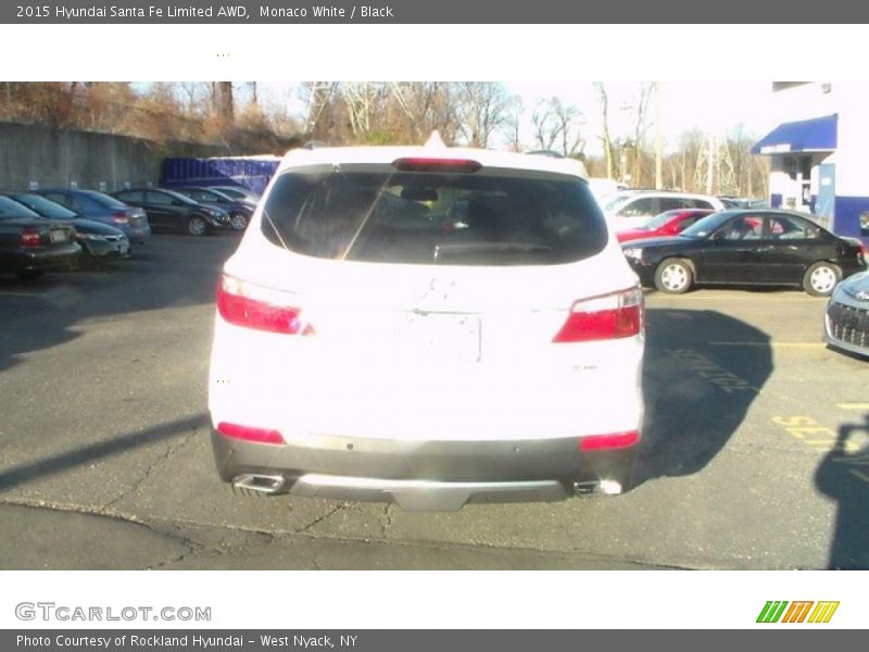 Monaco White / Black 2015 Hyundai Santa Fe Limited AWD