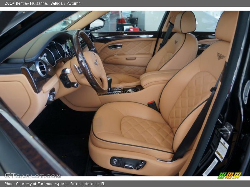 Front Seat of 2014 Mulsanne 