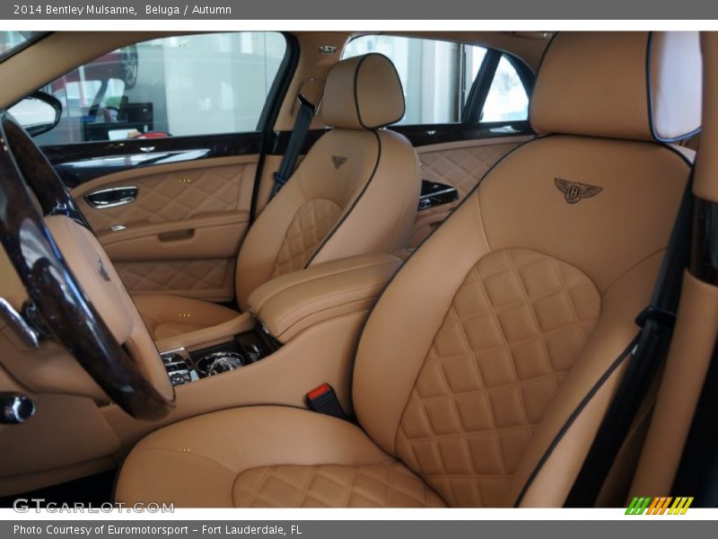 Front Seat of 2014 Mulsanne 
