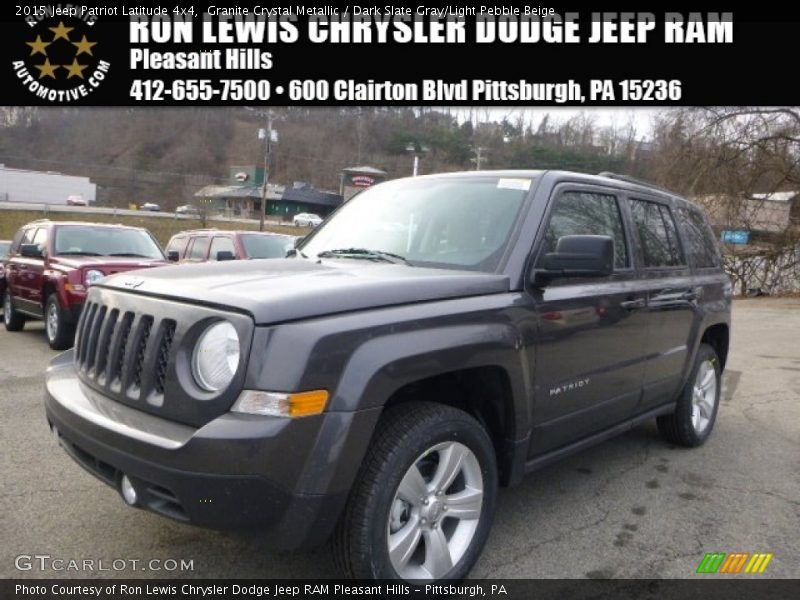 Granite Crystal Metallic / Dark Slate Gray/Light Pebble Beige 2015 Jeep Patriot Latitude 4x4