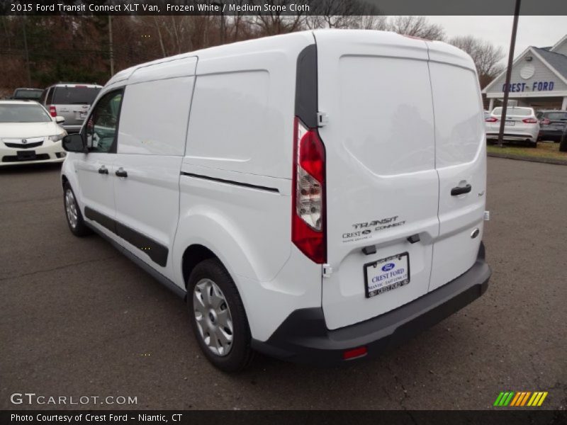 Frozen White / Medium Stone Cloth 2015 Ford Transit Connect XLT Van