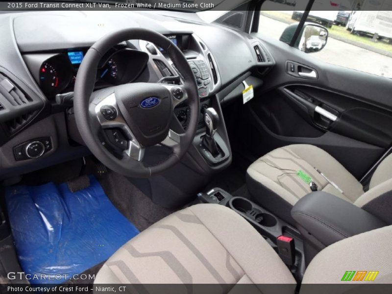 Medium Stone Cloth Interior - 2015 Transit Connect XLT Van 
