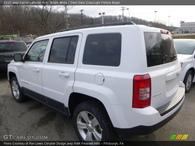 Bright White / Dark Slate Gray/Light Pebble Beige 2015 Jeep Patriot Latitude 4x4