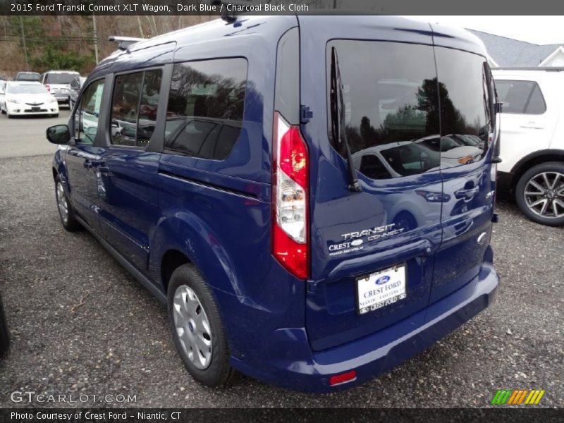 Dark Blue / Charcoal Black Cloth 2015 Ford Transit Connect XLT Wagon