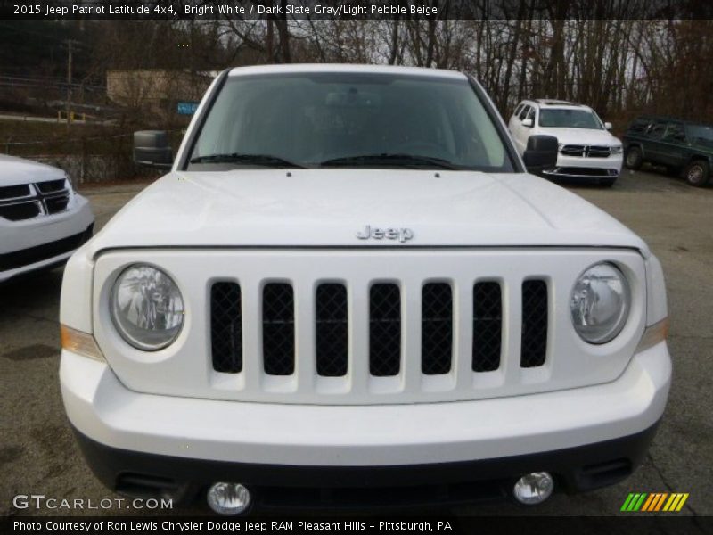 Bright White / Dark Slate Gray/Light Pebble Beige 2015 Jeep Patriot Latitude 4x4