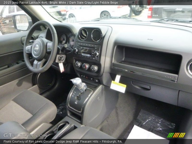 Bright White / Dark Slate Gray/Light Pebble Beige 2015 Jeep Patriot Latitude 4x4