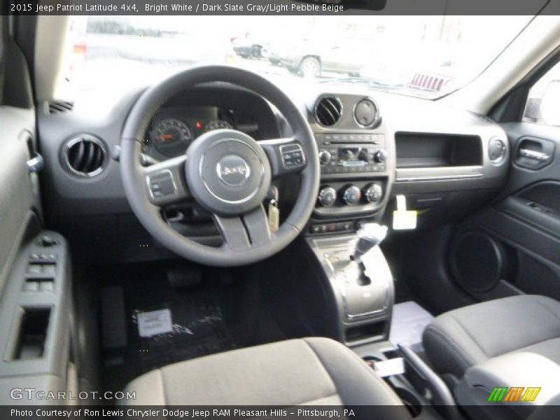 Bright White / Dark Slate Gray/Light Pebble Beige 2015 Jeep Patriot Latitude 4x4