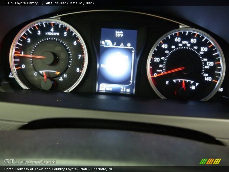 Attitude Black Metallic / Black 2015 Toyota Camry SE