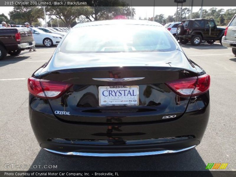 Black / Black/Linen 2015 Chrysler 200 Limited