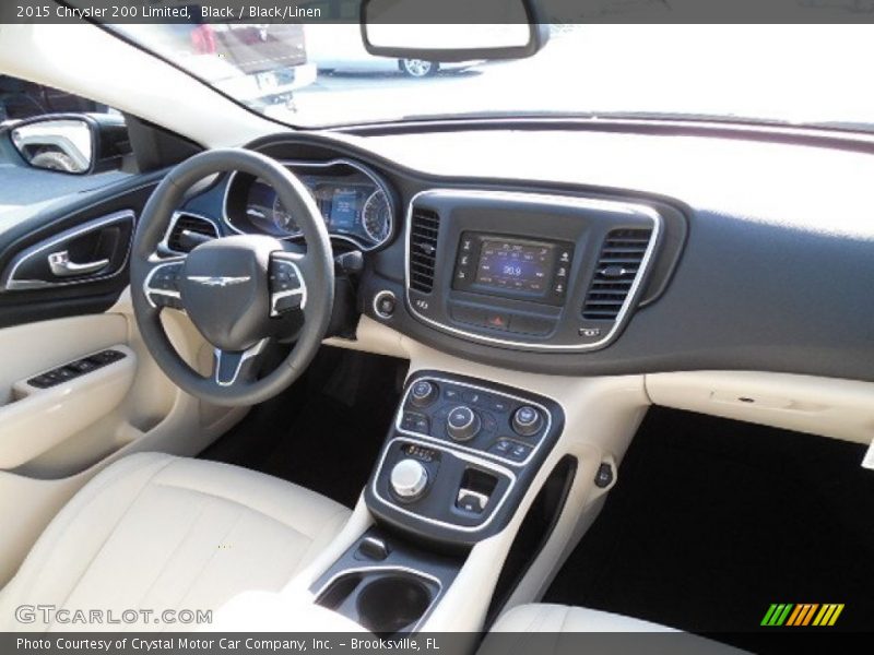 Black / Black/Linen 2015 Chrysler 200 Limited