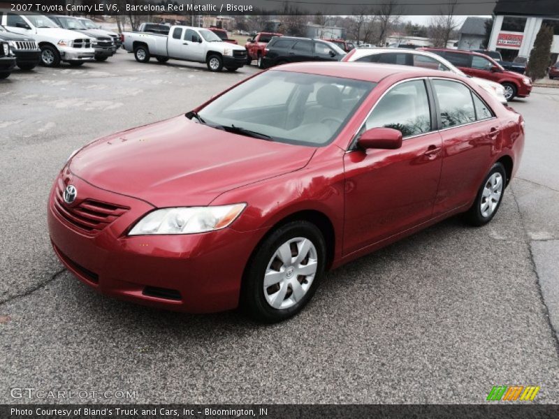 Barcelona Red Metallic / Bisque 2007 Toyota Camry LE V6