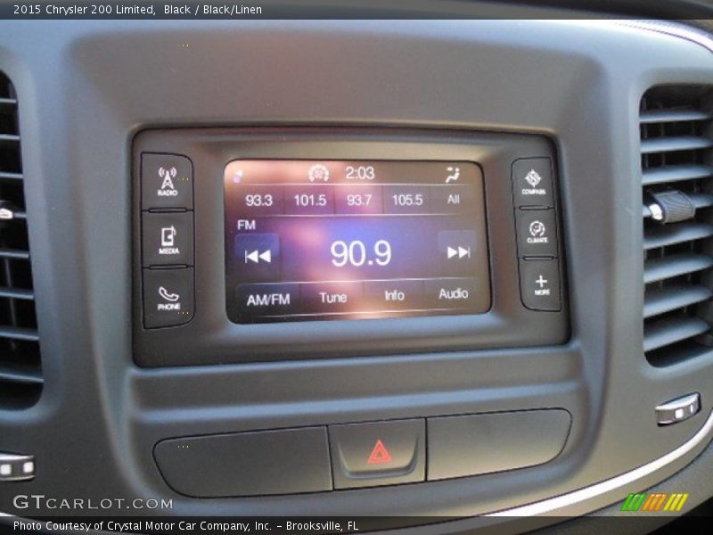 Black / Black/Linen 2015 Chrysler 200 Limited