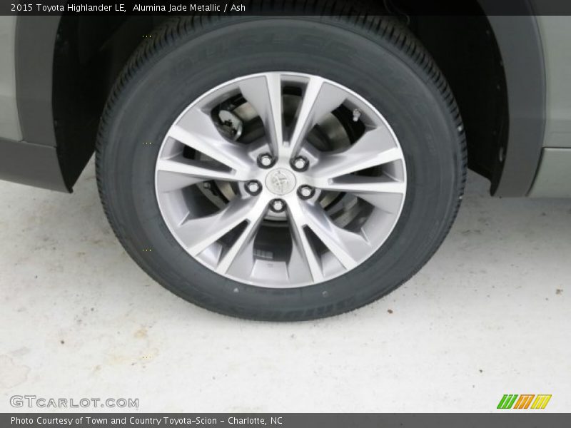 Alumina Jade Metallic / Ash 2015 Toyota Highlander LE