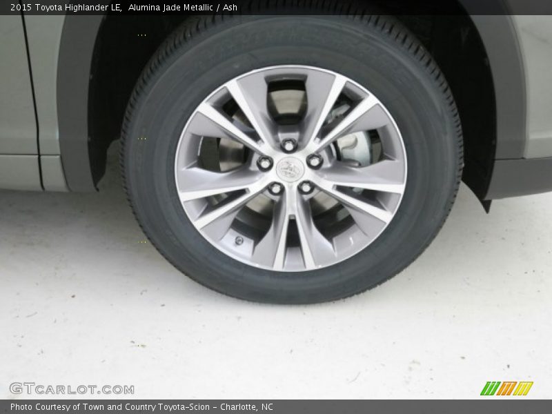 Alumina Jade Metallic / Ash 2015 Toyota Highlander LE