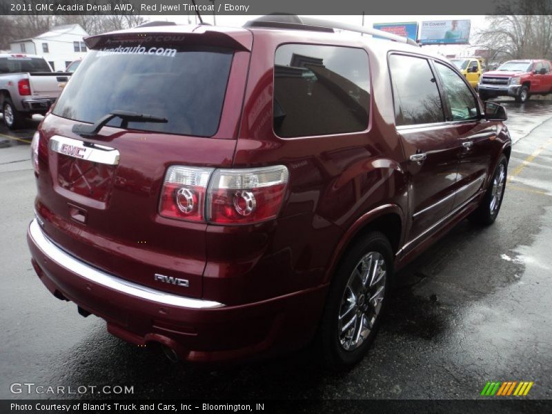 Red Jewel Tintcoat / Ebony 2011 GMC Acadia Denali AWD