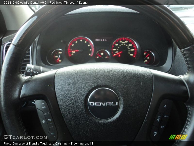 Red Jewel Tintcoat / Ebony 2011 GMC Acadia Denali AWD