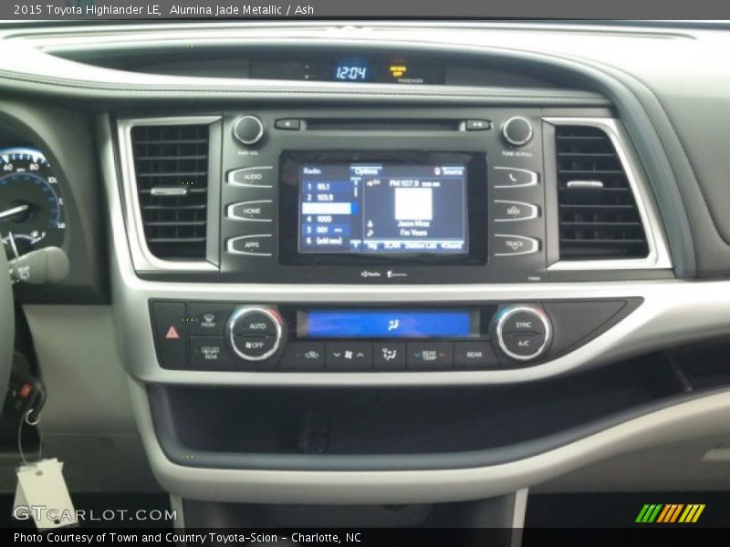 Alumina Jade Metallic / Ash 2015 Toyota Highlander LE