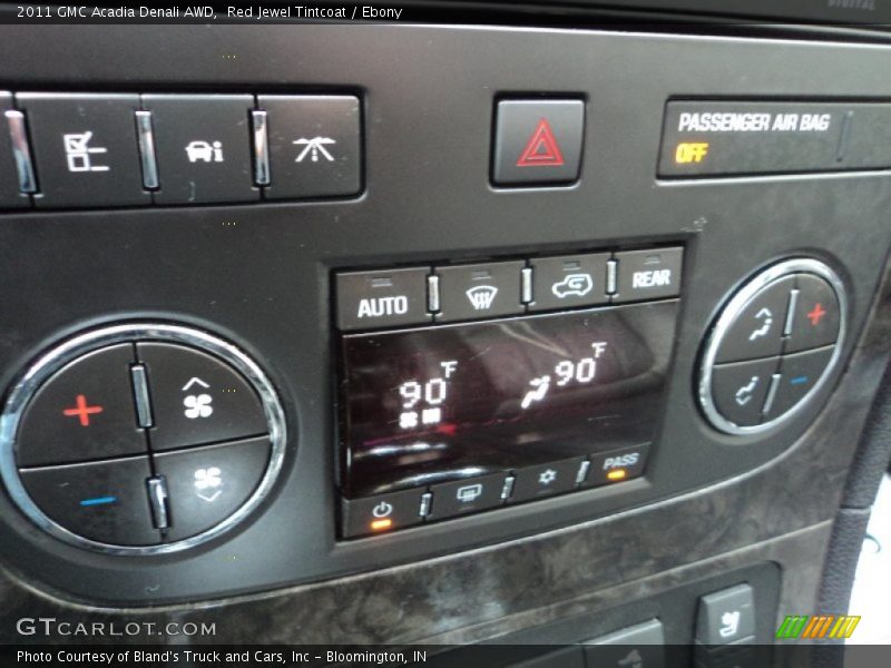 Red Jewel Tintcoat / Ebony 2011 GMC Acadia Denali AWD