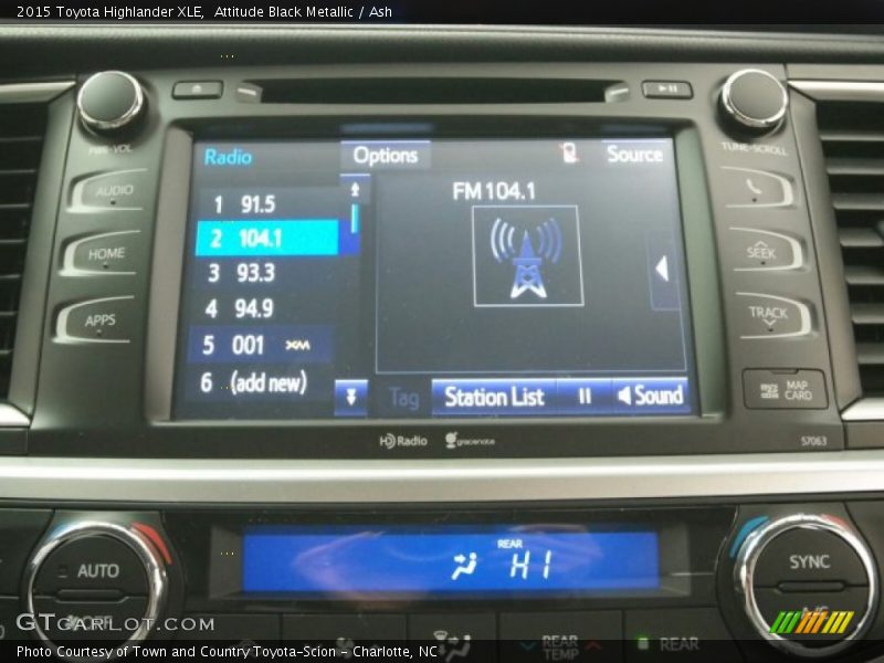 Attitude Black Metallic / Ash 2015 Toyota Highlander XLE