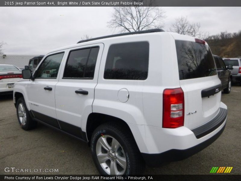 Bright White / Dark Slate Gray/Light Pebble Beige 2015 Jeep Patriot Sport 4x4