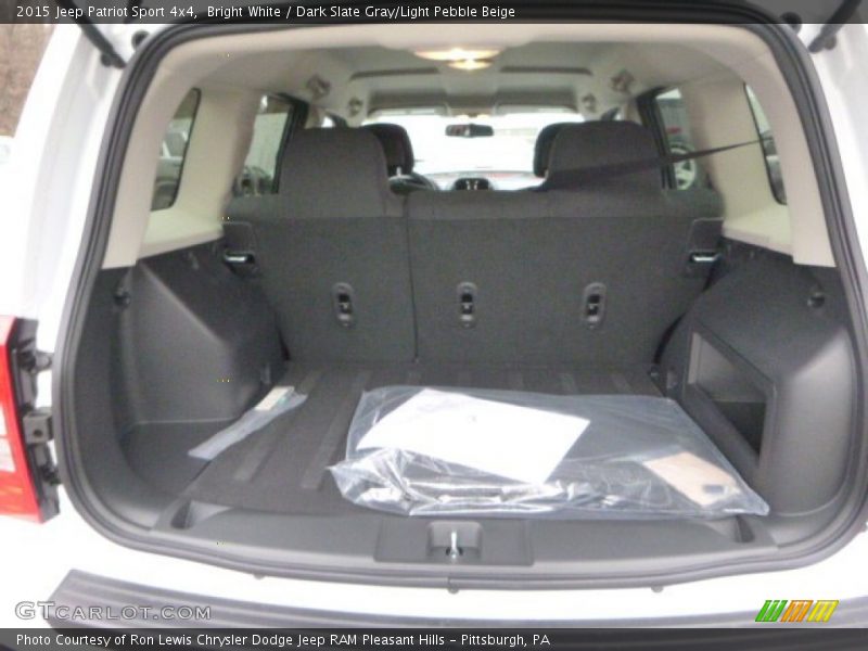 Bright White / Dark Slate Gray/Light Pebble Beige 2015 Jeep Patriot Sport 4x4