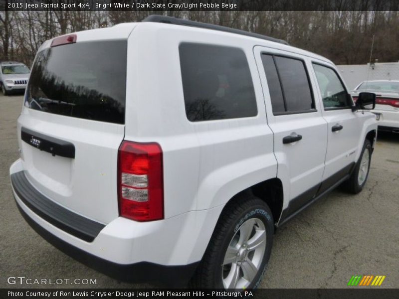 Bright White / Dark Slate Gray/Light Pebble Beige 2015 Jeep Patriot Sport 4x4