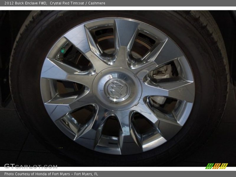 Crystal Red Tintcoat / Cashmere 2012 Buick Enclave FWD