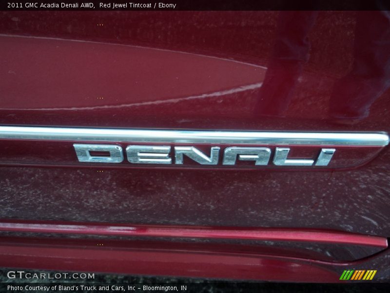 Red Jewel Tintcoat / Ebony 2011 GMC Acadia Denali AWD