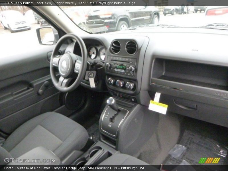 Bright White / Dark Slate Gray/Light Pebble Beige 2015 Jeep Patriot Sport 4x4