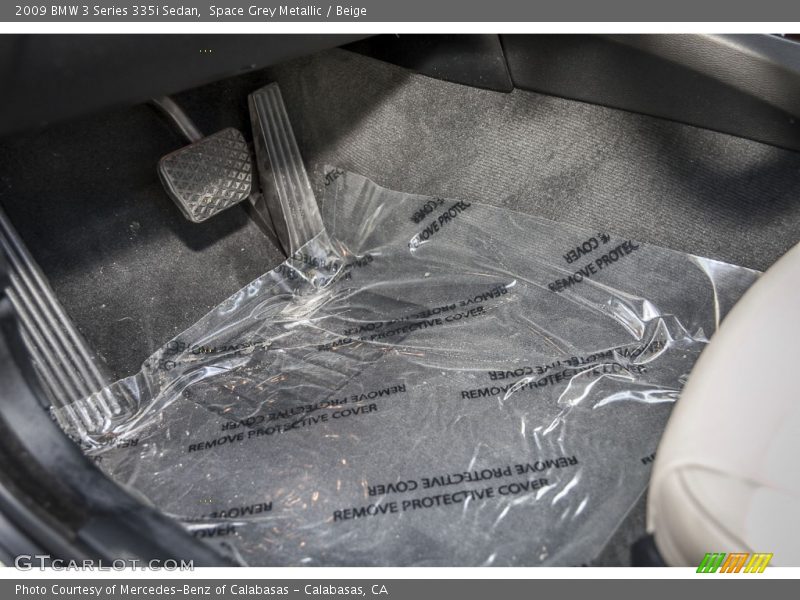 Space Grey Metallic / Beige 2009 BMW 3 Series 335i Sedan