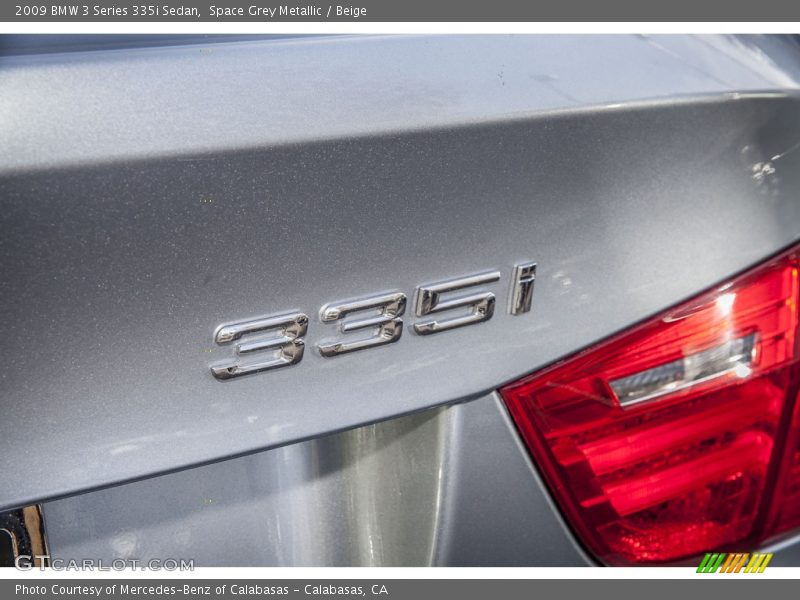 Space Grey Metallic / Beige 2009 BMW 3 Series 335i Sedan
