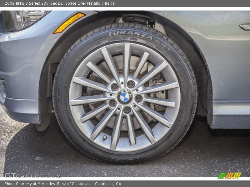 Space Grey Metallic / Beige 2009 BMW 3 Series 335i Sedan