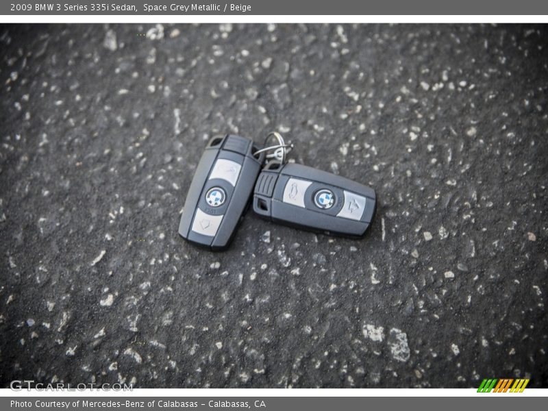 Space Grey Metallic / Beige 2009 BMW 3 Series 335i Sedan