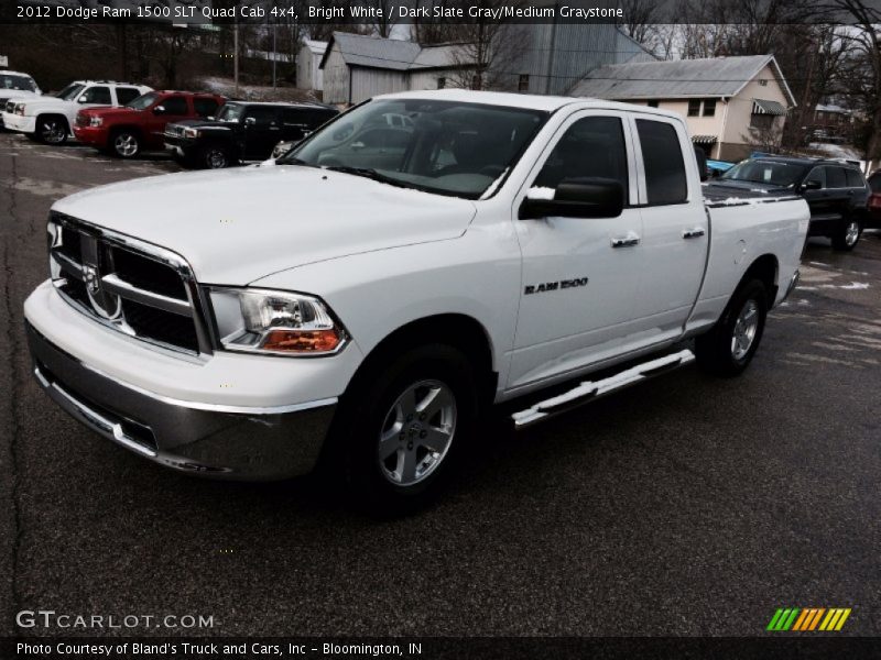 Bright White / Dark Slate Gray/Medium Graystone 2012 Dodge Ram 1500 SLT Quad Cab 4x4