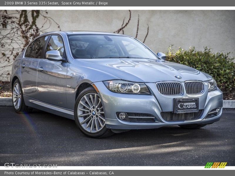 Space Grey Metallic / Beige 2009 BMW 3 Series 335i Sedan