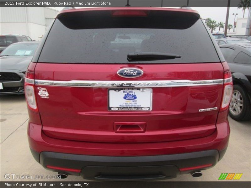 Ruby Red / Medium Light Stone 2015 Ford Explorer FWD
