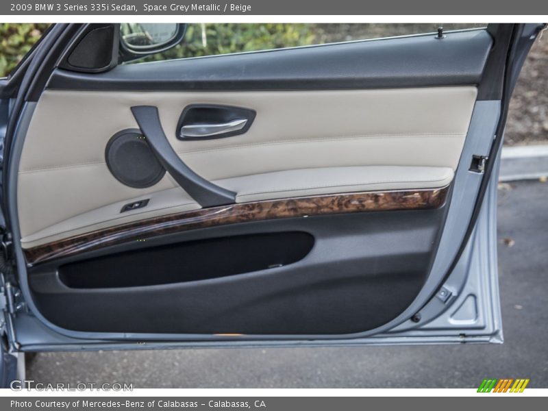 Space Grey Metallic / Beige 2009 BMW 3 Series 335i Sedan