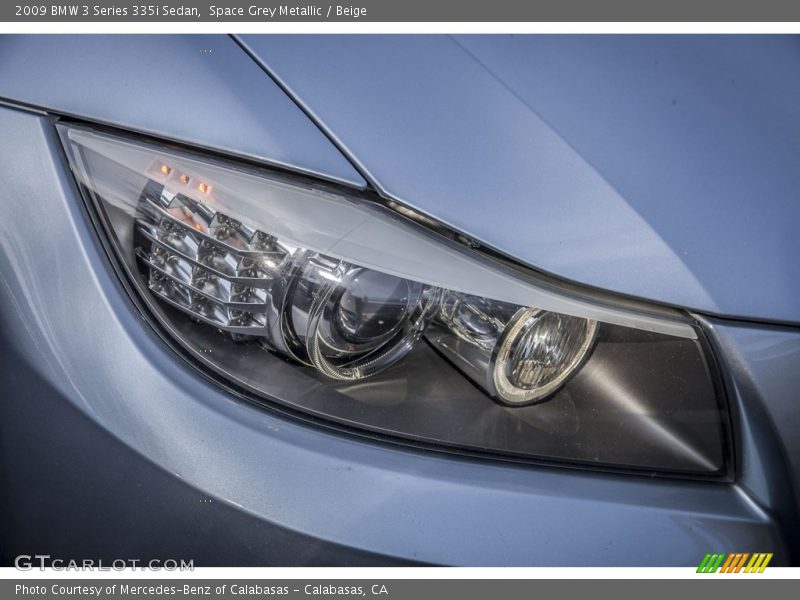 Space Grey Metallic / Beige 2009 BMW 3 Series 335i Sedan