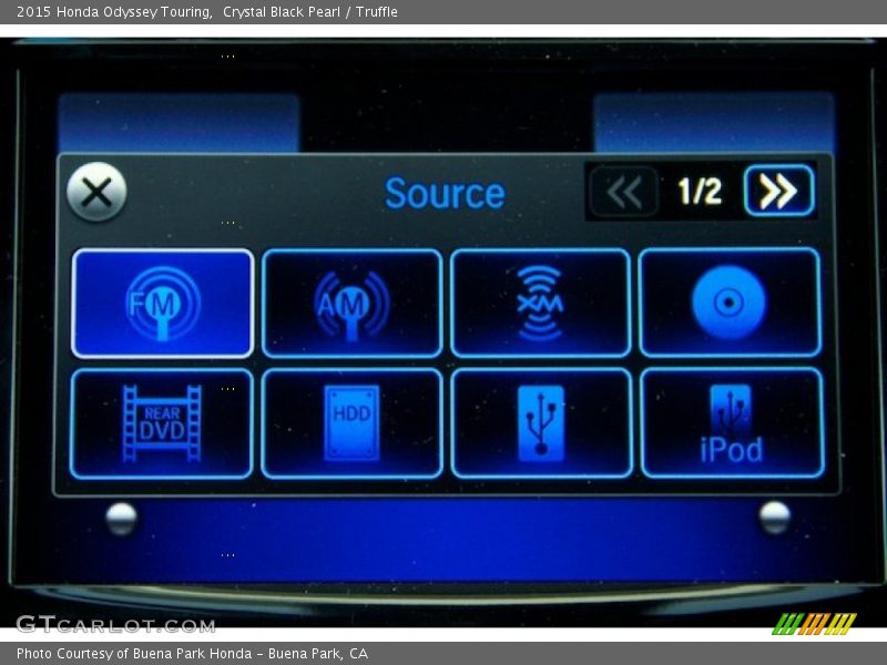 Crystal Black Pearl / Truffle 2015 Honda Odyssey Touring