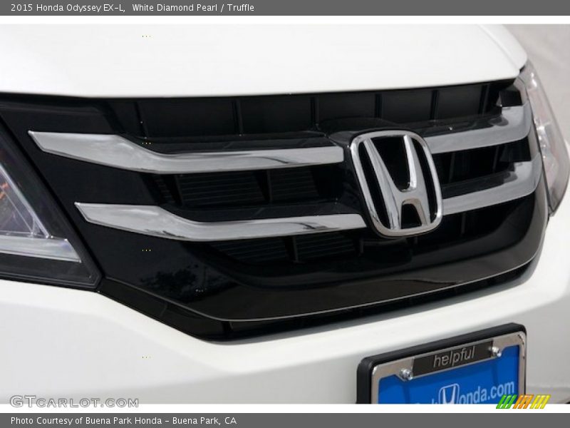 White Diamond Pearl / Truffle 2015 Honda Odyssey EX-L