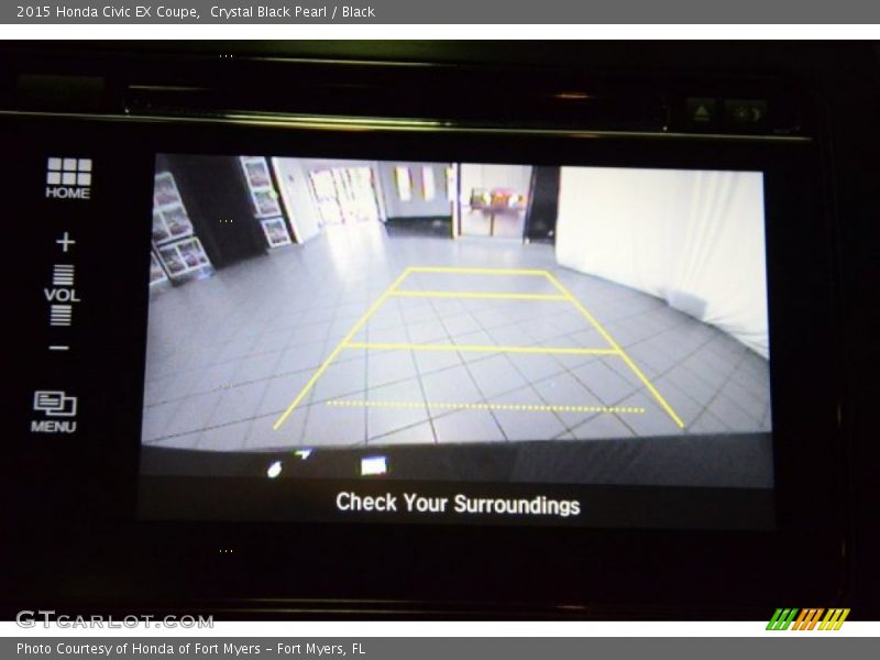 Crystal Black Pearl / Black 2015 Honda Civic EX Coupe
