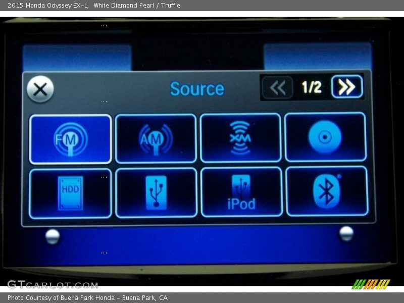 White Diamond Pearl / Truffle 2015 Honda Odyssey EX-L